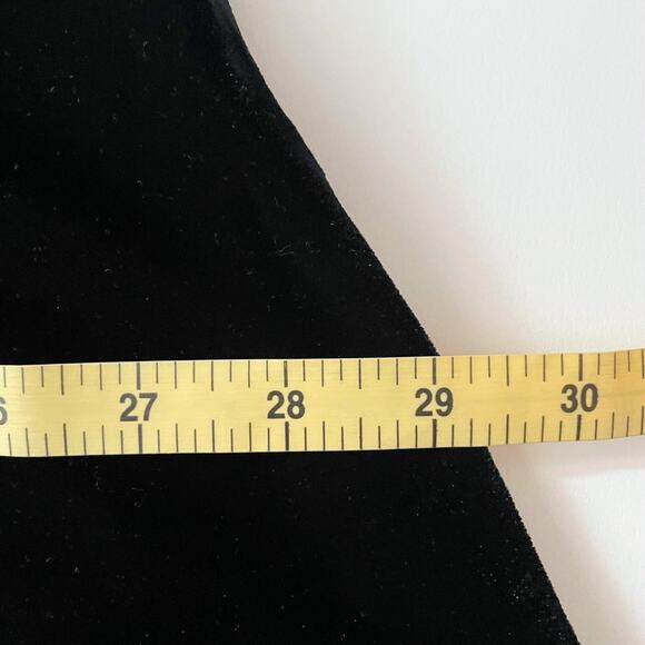 Midi Black Velvet Skirt with Tulle Ruffle: Plus 2X - Holiday - Sexy - Flirty - Picture 4 of 6